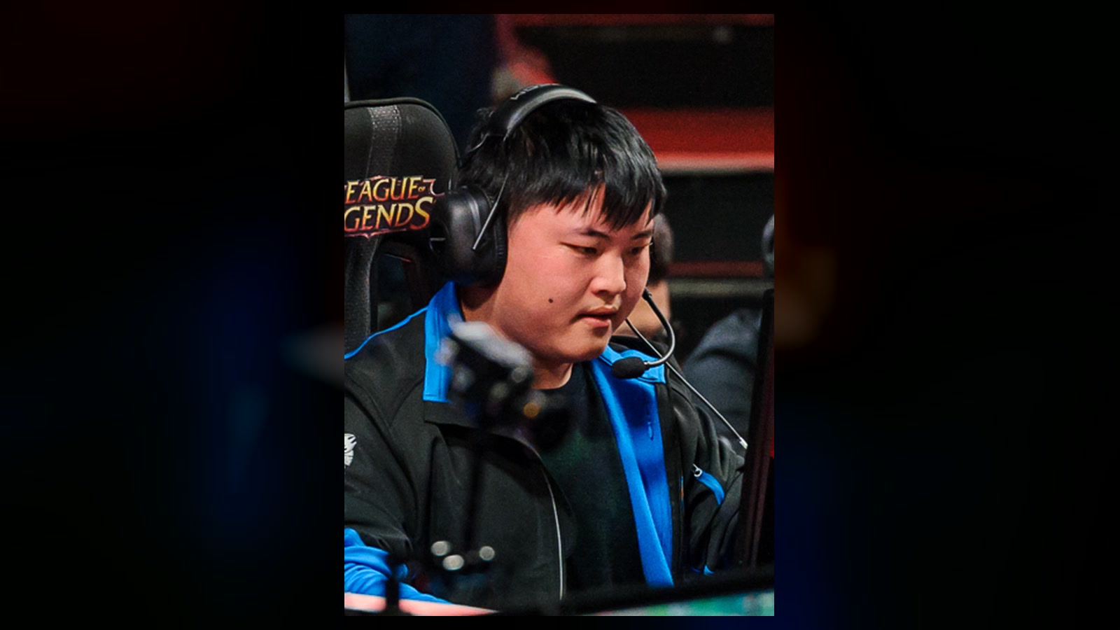 Uzi focused on his monitor during the 2015 League of Legends All-Star event in Los Angeles.