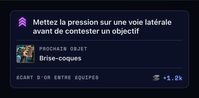 Overlay Baron Buff : prochain objet, condition de victoire et estimation de l’or de l’équipe